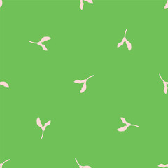 Trendy vector floral pattern with organic botanical shapes. Modern bold summer flower print, design in scandi style.