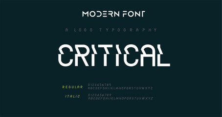 Abstract modern urban alphabet fonts. Typography sport, simple, technology, fashion, digital, future creative logo font. vector illustration