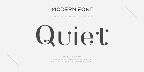 Elegant Font Uppercase Lowercase and Number. Classic Lettering Minimal Fashion Designs. Typography modern serif fonts regular decorative vintage concept. vector illustration