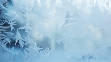 Obraz premium Beautiful winter Christmas glowing background with falling snowflakes, winter background