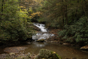 Soven Run small mountain stream  headed to join the Big Sandy