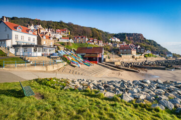 Runswick Bay, North Yorkshire - Low Tide at Runswick Bay, a popular seaside village in North...