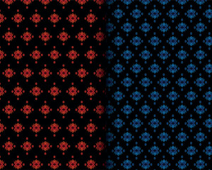 Modern vector dark background with pattern set.