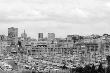 Marseille, panoramic view of the city, France