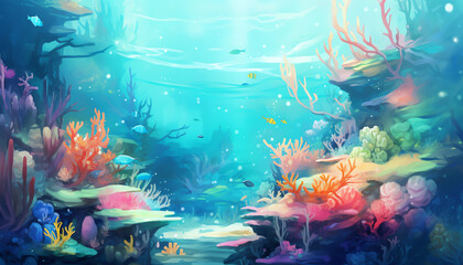 Underwater Wonderland with Vibrant Marine Life