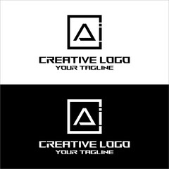 creative letter logo a dan i desain vektor