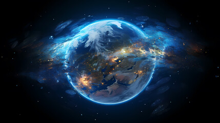Obraz premium Enjoy breathtaking views of our beautiful planet from the vastness of space