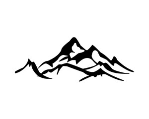 This is a vector in the shape of various mountains, made in black with a white background and with a large size so it won't break, very suitable for nature lovers.