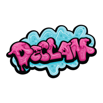 graffiti lettering typography art illustration
