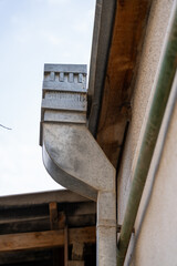 ventilator out pipe on the roof of most house in a winter countries