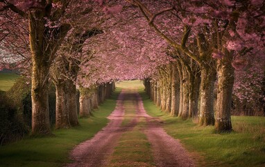 Enchanting Cherry Blossom Lane