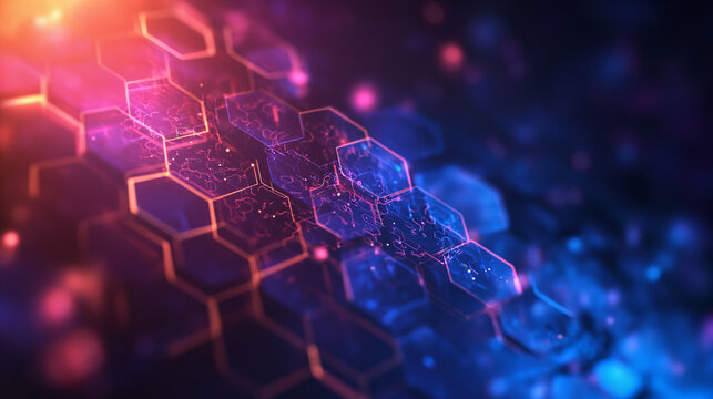 Health care and medical pattern innovation concept science background design. Abstract geometric hexagons shape medicine and science background