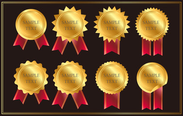 ゴールドスタンプ・シーリングセット レッドリボン