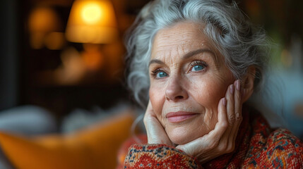 Elegant senior woman portrait