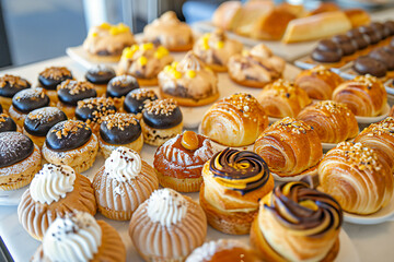 Delicious Pastry Selection Celebrating Gourmet Indulge