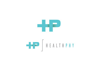 Logo salud health - obrazy, fototapety, plakaty