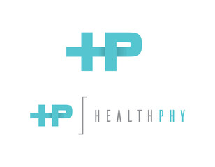 Logo salud Health - obrazy, fototapety, plakaty