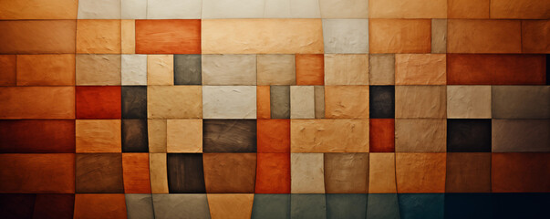 abstract art in earth tones texture panorama background as wallpaper