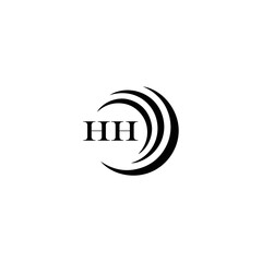 HH logo. H H design. White HH letter. HH, H H letter logo SET design. Initial letter HH linked circle uppercase monogram logo. H H letter logo SET vector design. HH letter logo design 