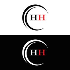 HH logo. H H design. White HH letter. HH, H H letter logo SET design. Initial letter HH linked circle uppercase monogram logo. H H letter logo SET vector design. HH letter logo design 