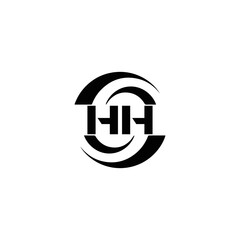 HH logo. H H design. White HH letter. HH, H H letter logo SET design. Initial letter HH linked circle uppercase monogram logo. H H letter logo SET vector design. HH letter logo design 