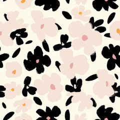 Obraz premium pattern flower , flower seamless pattern, seamless floral pattern, seamless pattern flowers, flower pattern 