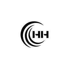 HH logo. H H design. White HH letter. HH, H H letter logo SET design. Initial letter HH linked circle uppercase monogram logo. H H letter logo SET vector design. HH letter logo design 