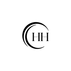 HH logo. H H design. White HH letter. HH, H H letter logo SET design. Initial letter HH linked circle uppercase monogram logo. H H letter logo SET vector design. HH letter logo design 