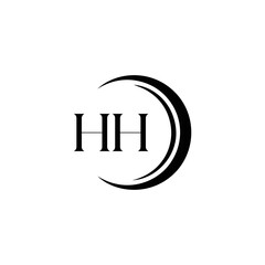 HH logo. H H design. White HH letter. HH, H H letter logo SET design. Initial letter HH linked circle uppercase monogram logo. H H letter logo SET vector design. HH letter logo design 