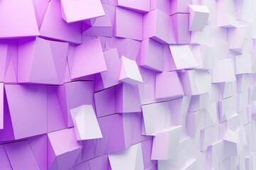 Abstract Purple Cubes Background