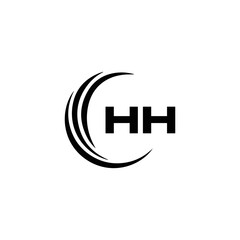 HH logo. H H design. White HH letter. HH, H H letter logo SET design. Initial letter HH linked circle uppercase monogram logo. H H letter logo SET vector design. HH letter logo design 