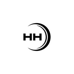 HH logo. H H design. White HH letter. HH, H H letter logo SET design. Initial letter HH linked circle uppercase monogram logo. H H letter logo SET vector design. HH letter logo design 