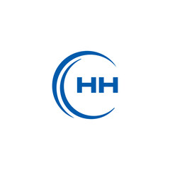 HH logo. H H design. White HH letter. HH, H H letter logo SET design. Initial letter HH linked circle uppercase monogram logo. H H letter logo SET vector design. HH letter logo design 
