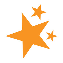 Star vector. Stars in modern simple flat style. 11:11