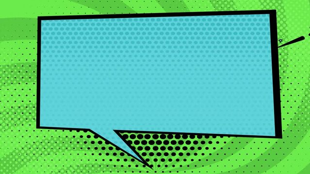 Animated looped pop art background.