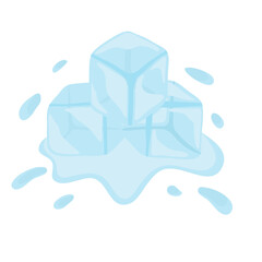 Ice cubes vektor Illustration 