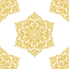 Orient vector classic pattern. Seamless abstract background with vintage elements. Orient pattern. Ornament for wallpaper