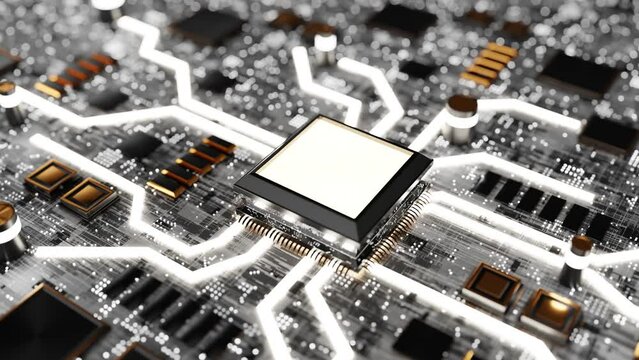 close-up of processor connection
