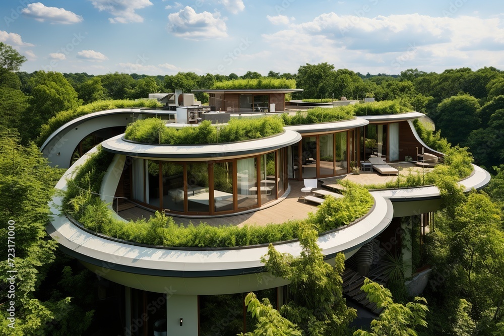 Poster step into the future with this sleek and minimalist house featuring clean lines, large floor-to-ceil