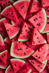 juicy watermelon pattern background, exudes deliciousness, fruit