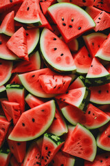 juicy watermelon pattern background, exudes deliciousness, fruit