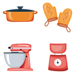 kitchen utensils.vector design set