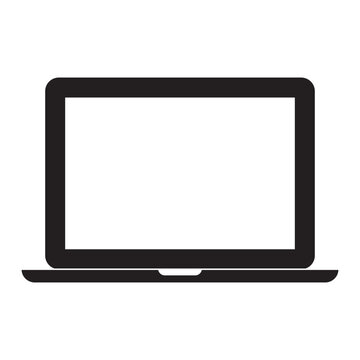 Desktop computer icon pictogram vector. Laptop icon. Laptops or notebook computer. Device icon  icon for apps and websites. Vector illustration. 11:11