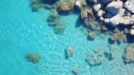 Fototapeta premium Abstract beautiful beach background with crystal clear water