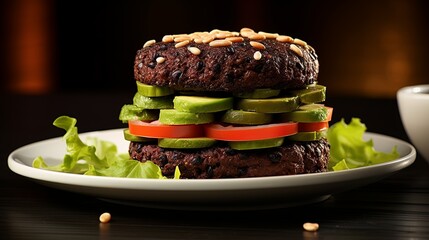 Healthy Swap: Black Bean Burger Takes the Spotlight Over Beef Hamburger