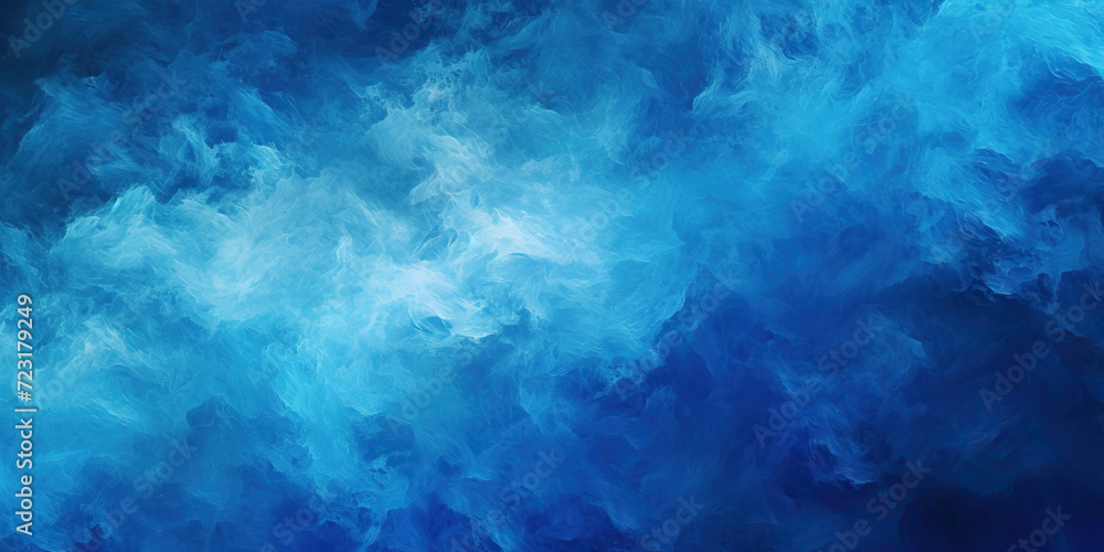 Poster azure dreams: a tranquil blue background with soft cloud patterns