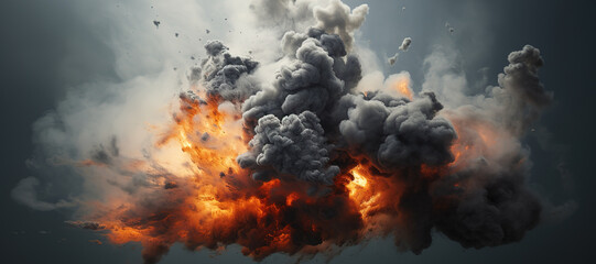 fire smoke bomb explosion, gas, burn 26