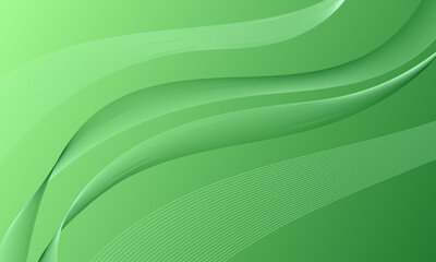 green lines wave curve on gradient abstract background