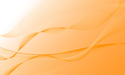 orange soft lines wave curves on gradient abstract background