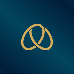 letter A logo design with flowers, leaves and golden feathers in a beautiful and elegant style.
